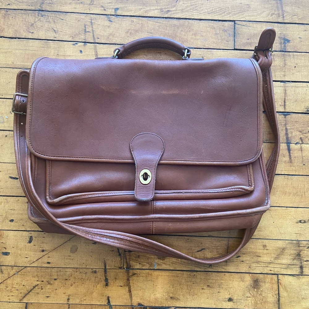 Vintage Coach Leather Briefcase